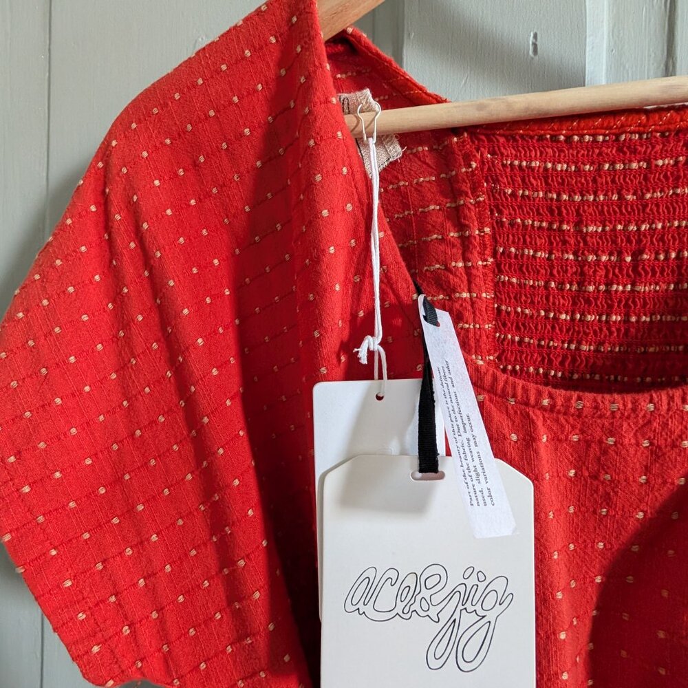 NWT Ace & Jig Luna Dress in Sriracha - L Large - Picture 3 of 7
